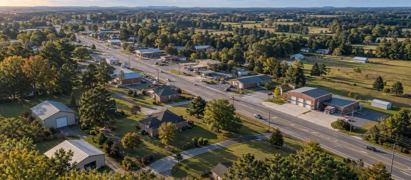 Aerial view of Midland, North Carolina